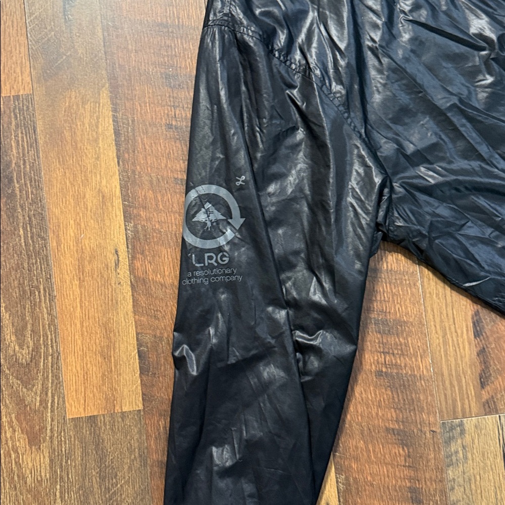 LRG Windbreaker Jacket Black Full Zip Streetwear 3XL - Picture 5 of 12